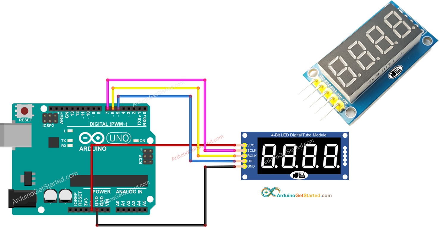 Arduino 7-segment display