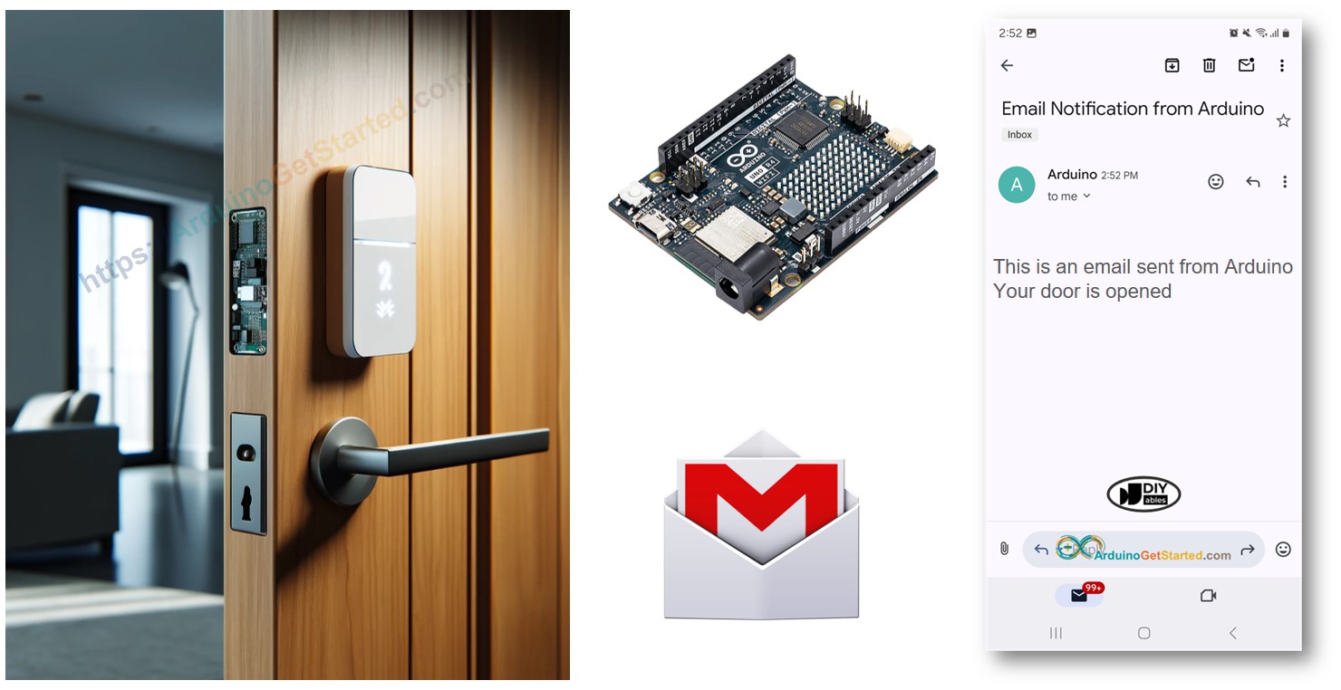 Arduino Door Open Email Notification
