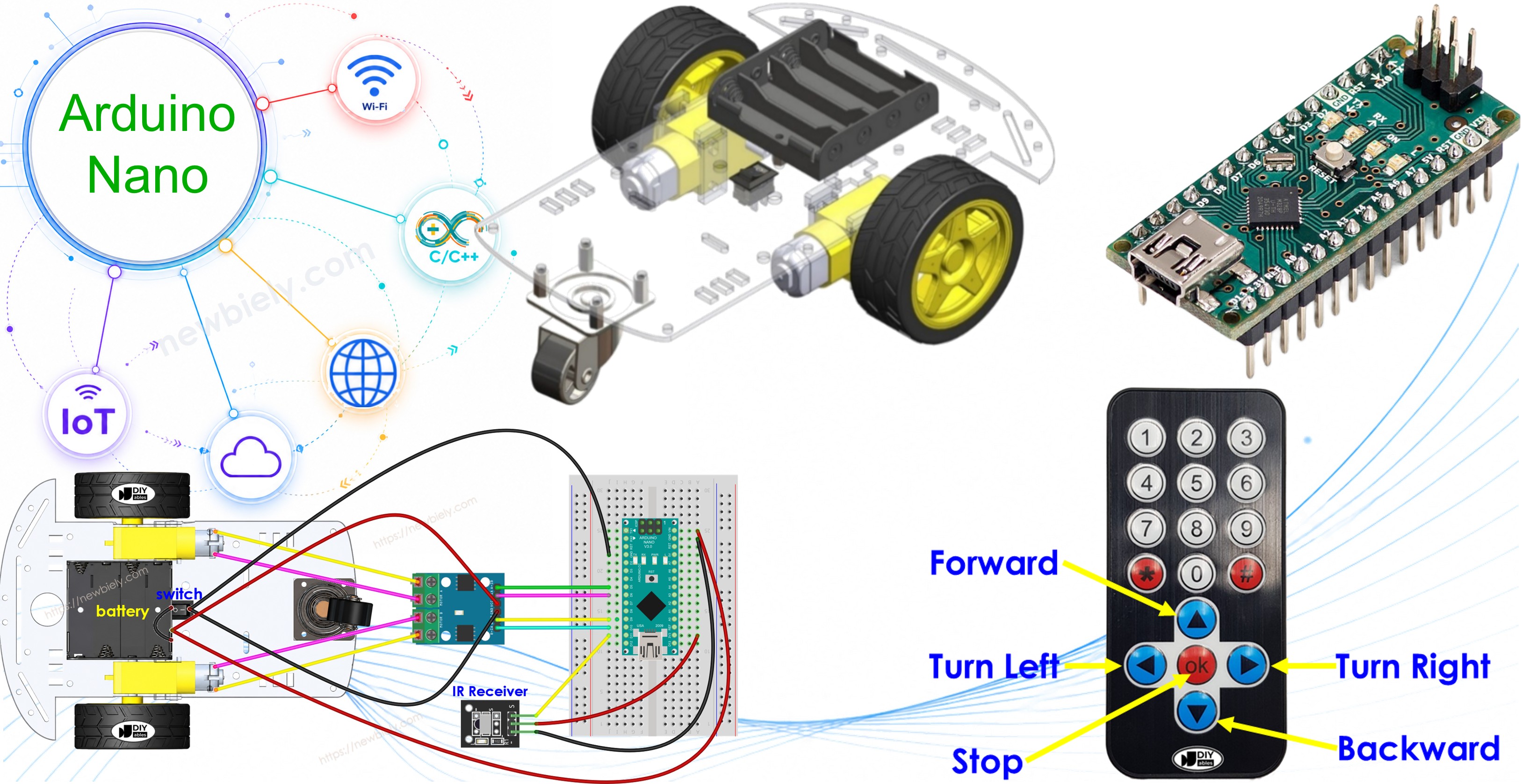 Arduino Nano Robot auto