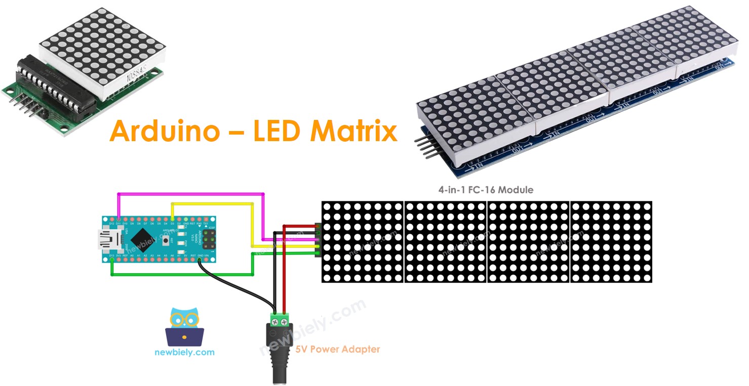 Arduino Nano LED matrix