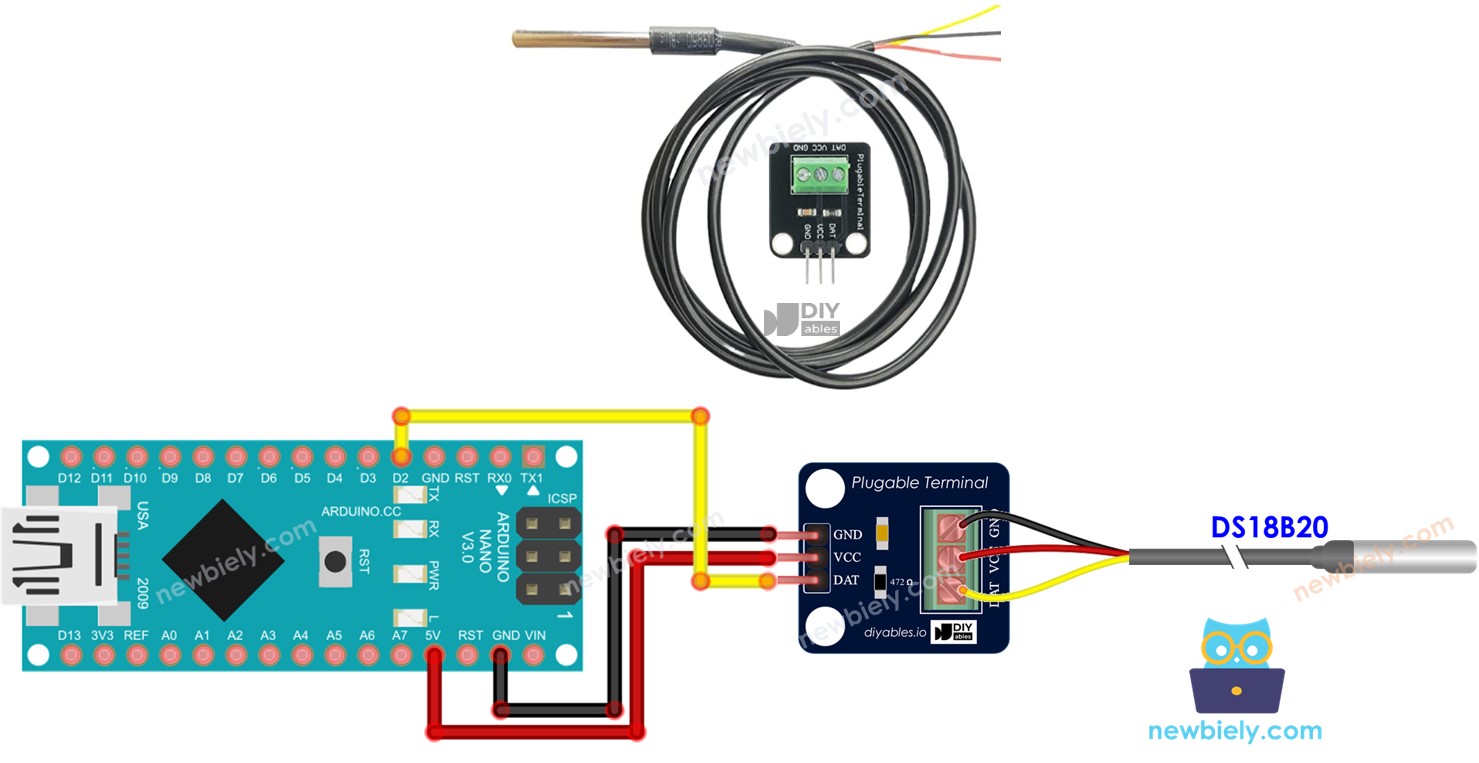Arduino Nano Temperatuursensor