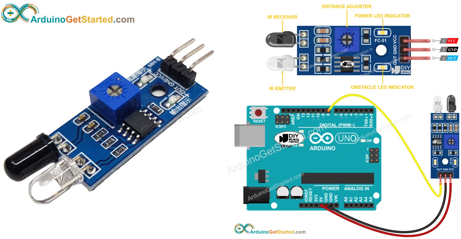 Arduino Obstakel detectiesensor