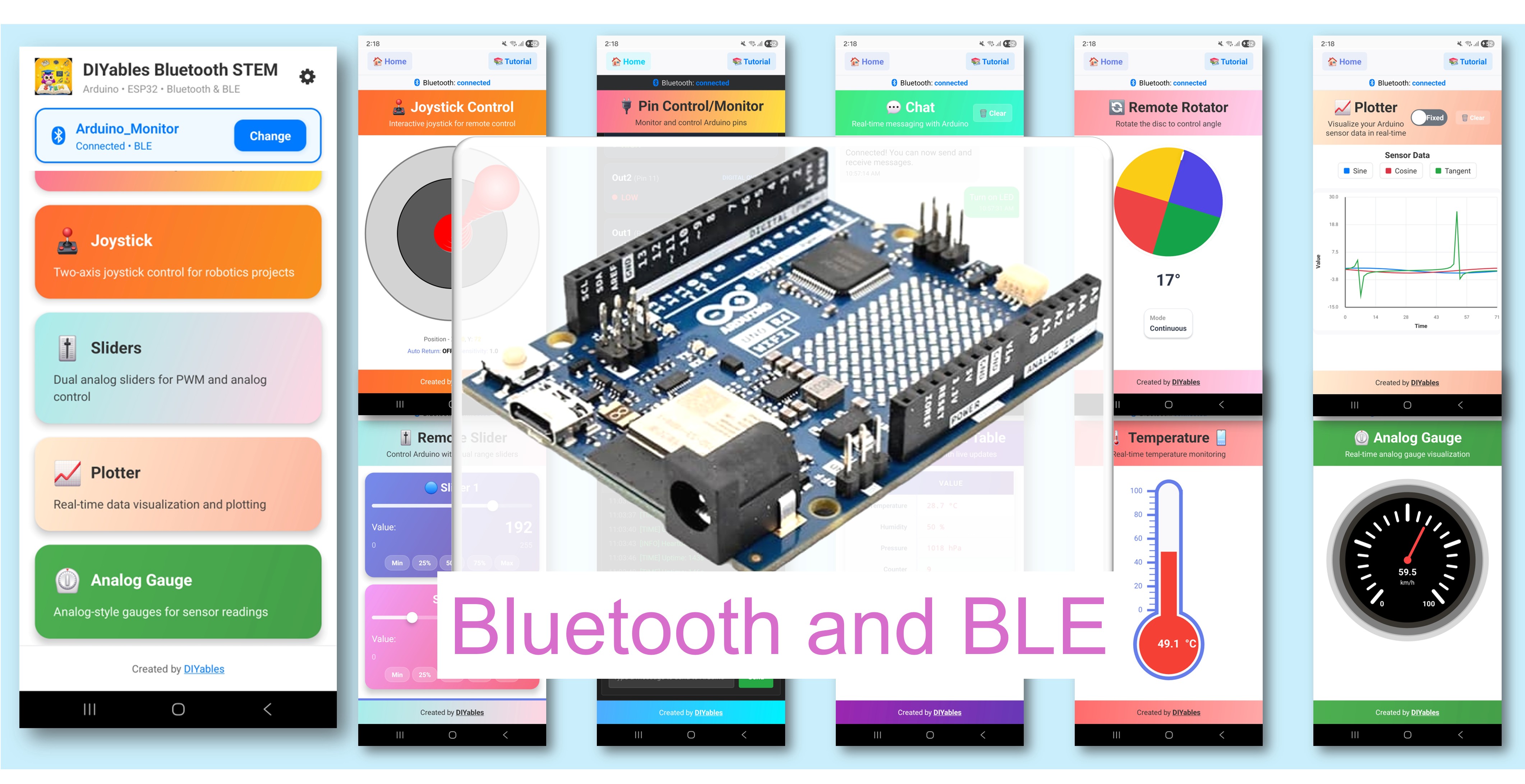 Arduino UNO R4 WiFi Bluetooth Meerdere Apps Voorbeeld - All-in-One BLE Tutorial