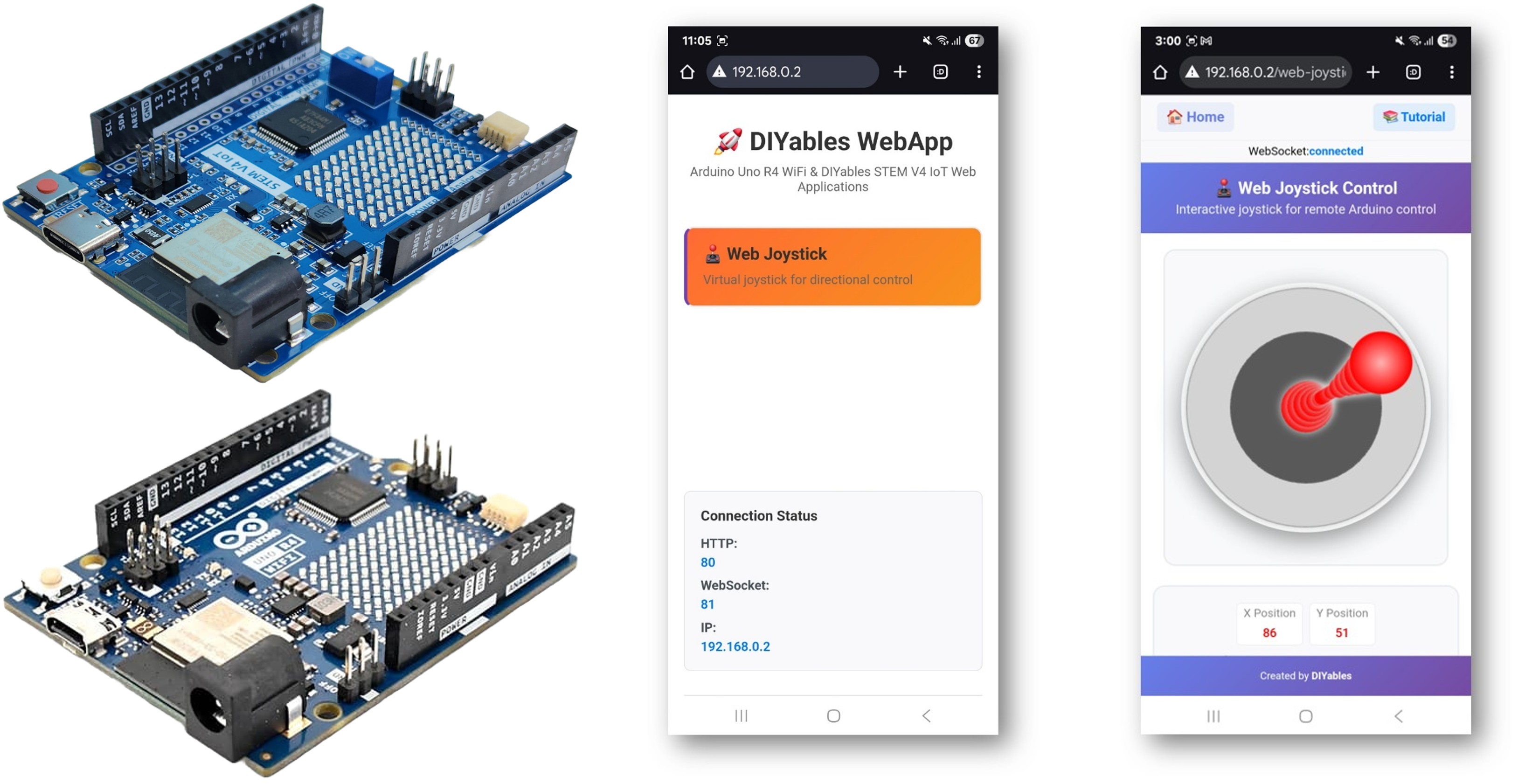 Arduino WebJoystick Voorbeeld - Virtuele Joystick Besturing Tutorial