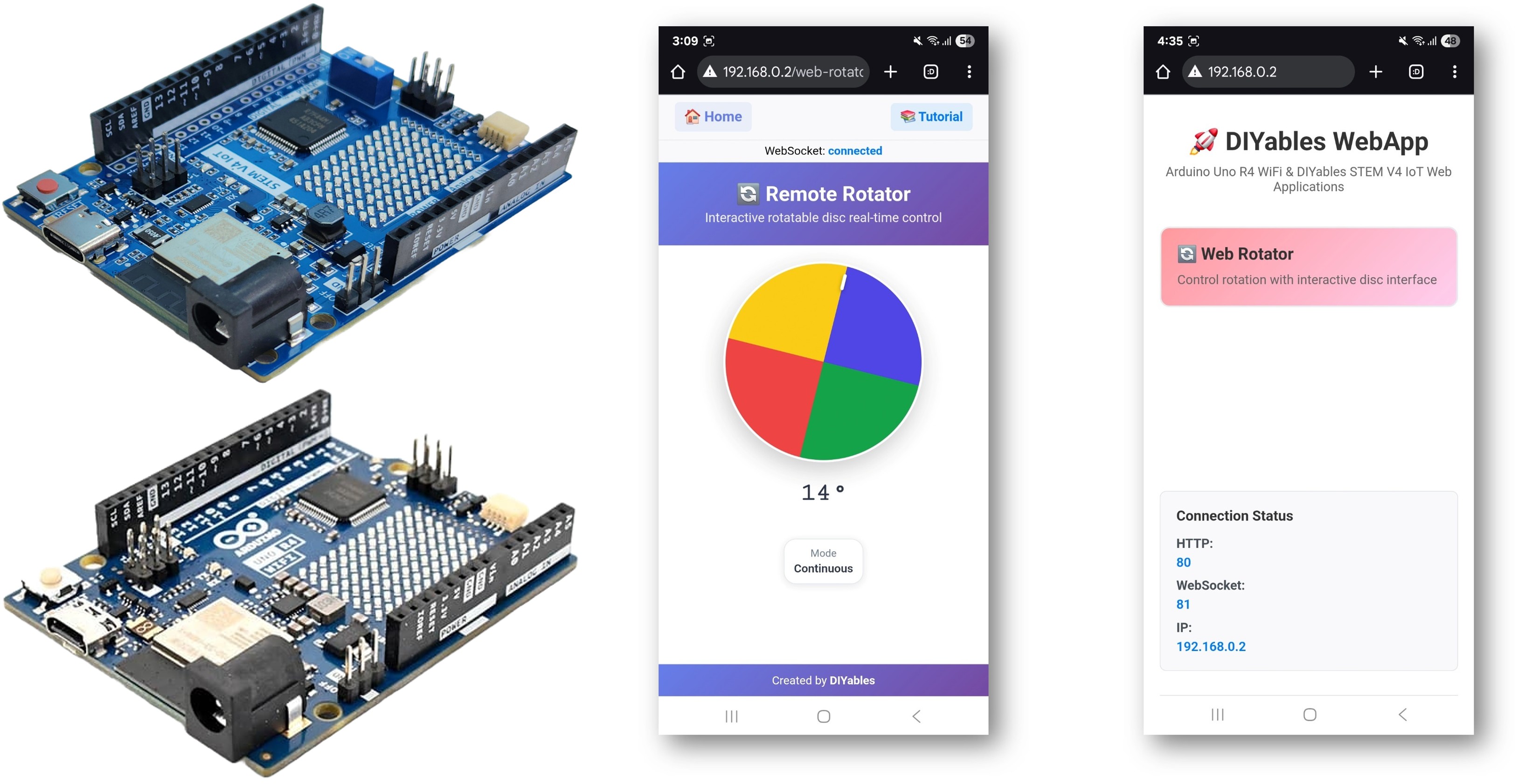 Arduino WebRotator Voorbeeld - Interactieve Rotationele Besturing Tutorial