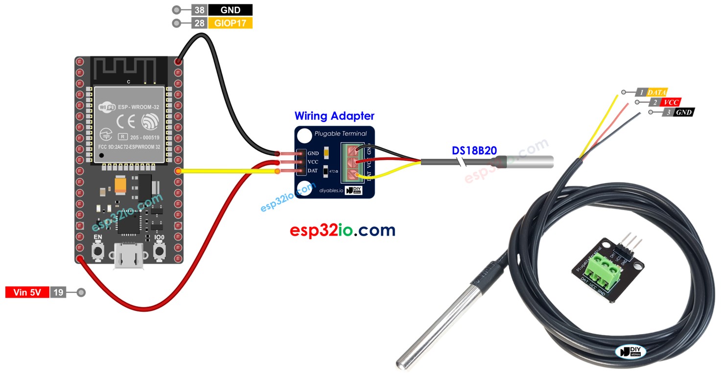 ESP32 Temperatuursensor
