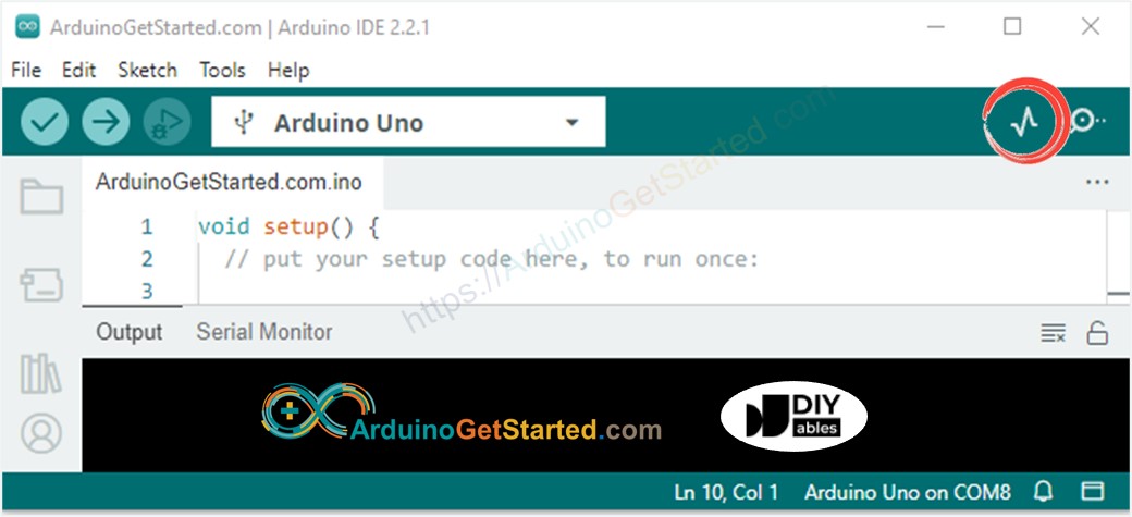 hoe Serial Plotter te openen