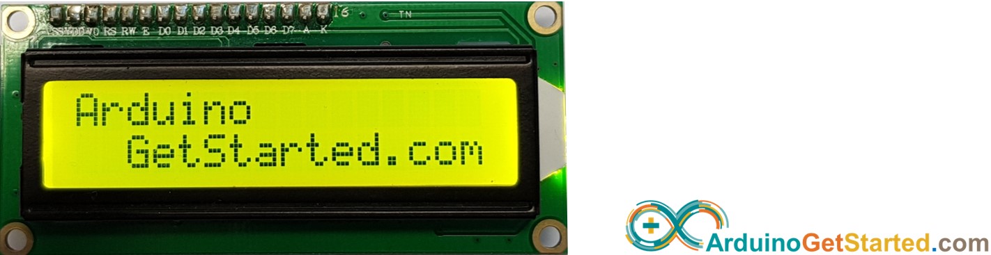 Arduino toont tekst op LCD