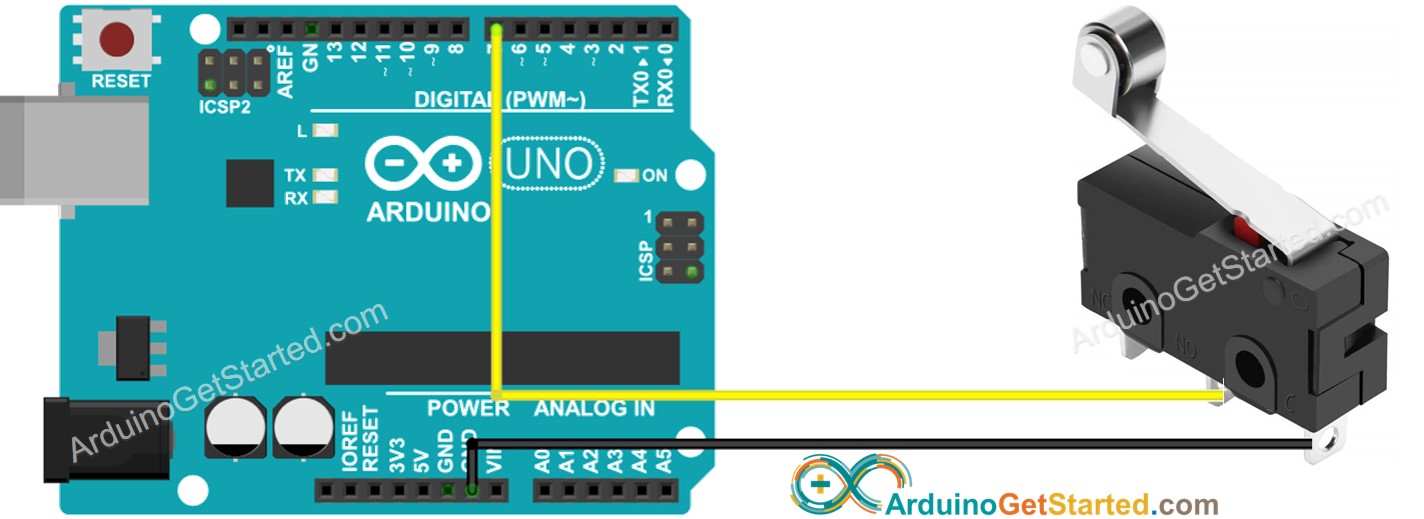 Arduino Limit Switch Bedradingsschema