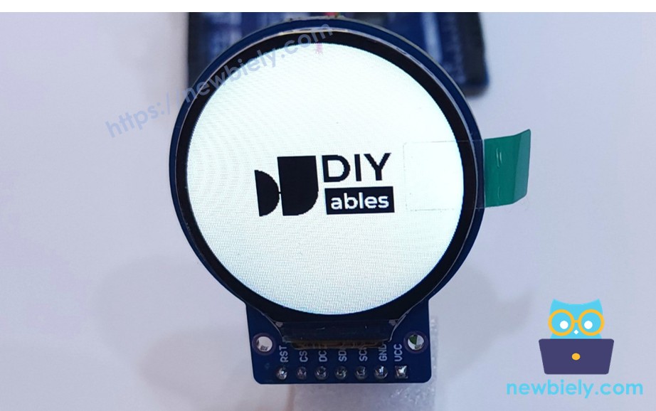 Arduino Nano Round Circular TFT LCD Display Screen display image from SD Card