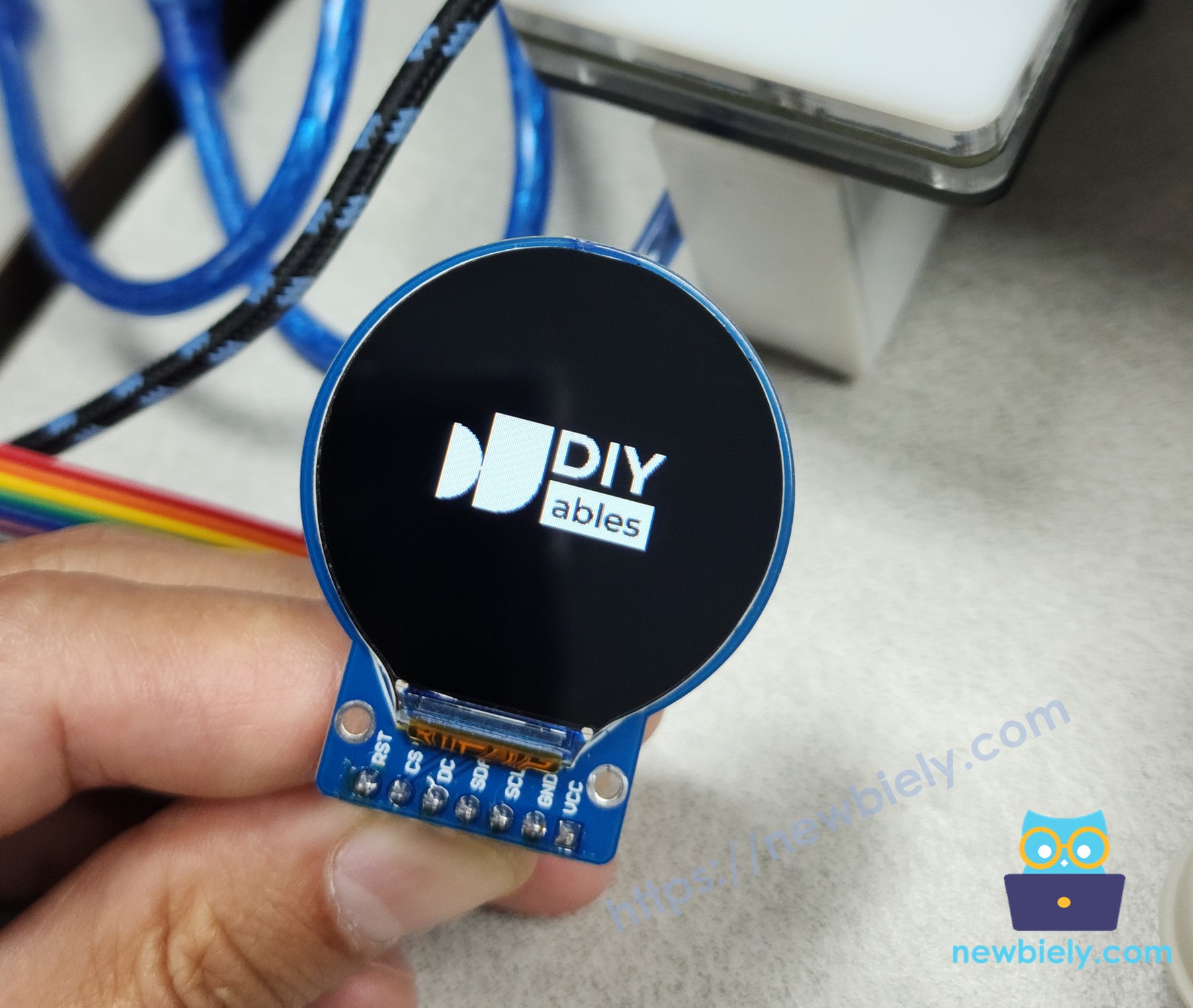 Arduino Nano Round Circular TFT LCD Display Screen display image from SD Card
