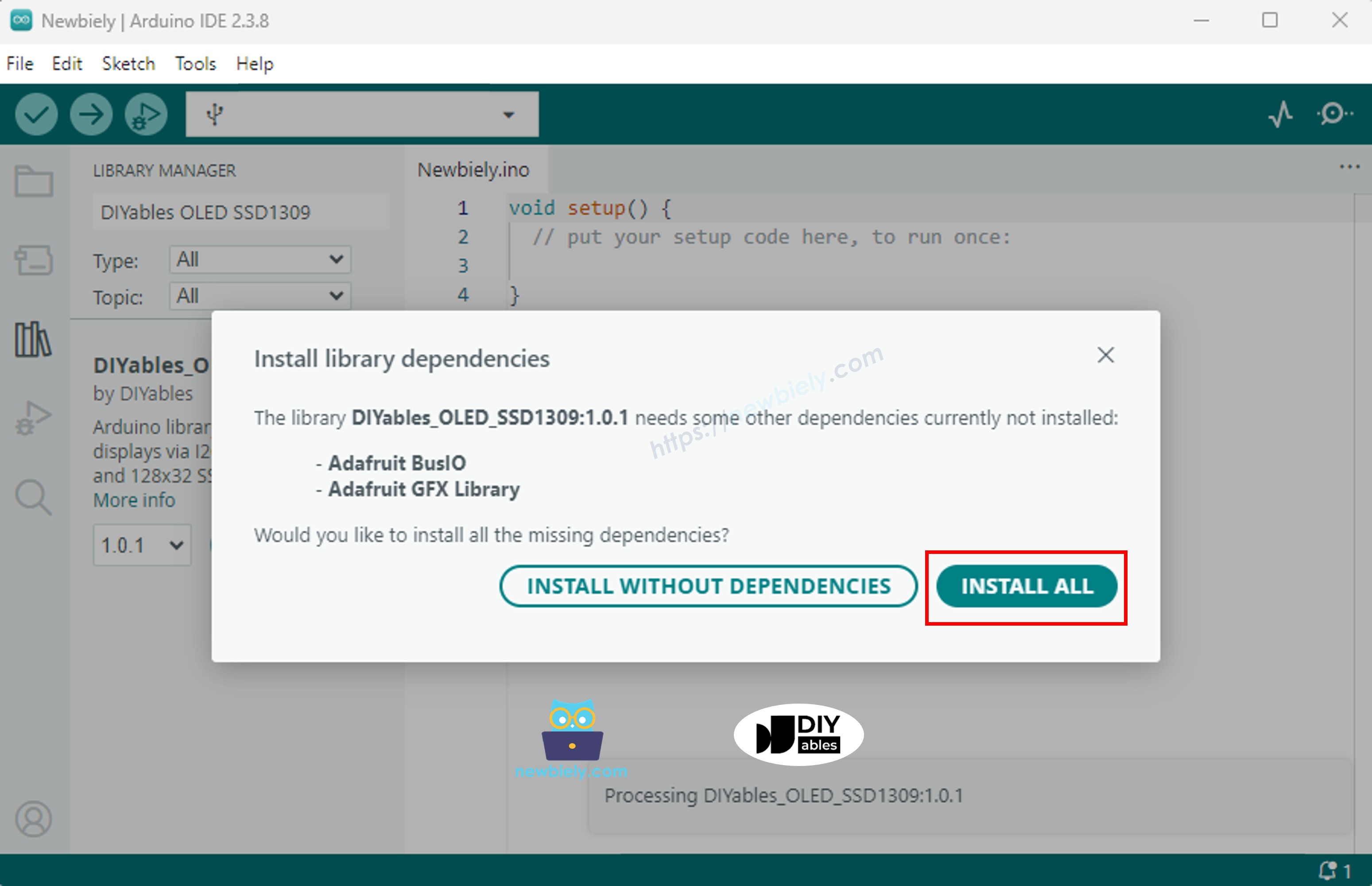 Arduino Nano Adafruit GFX bibliotheek