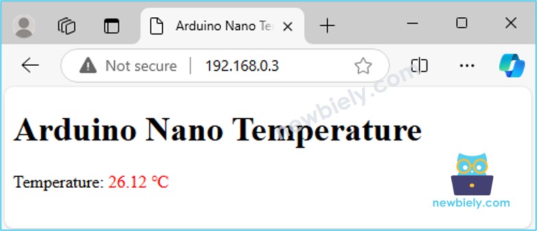 Arduino Nano webserver auto reload