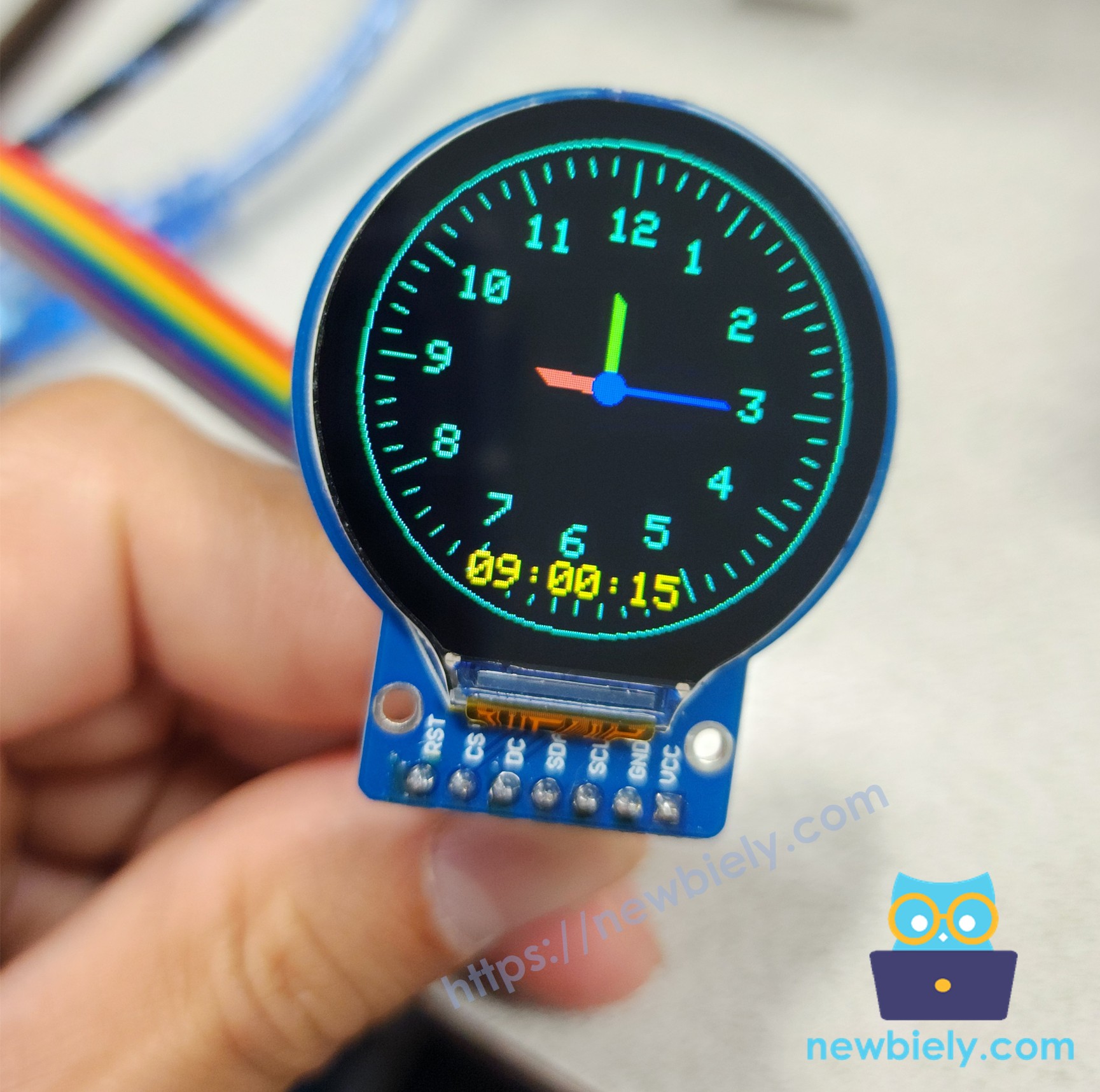 Arduino Round Circular TFT LCD Display Screen display Clock Watch
