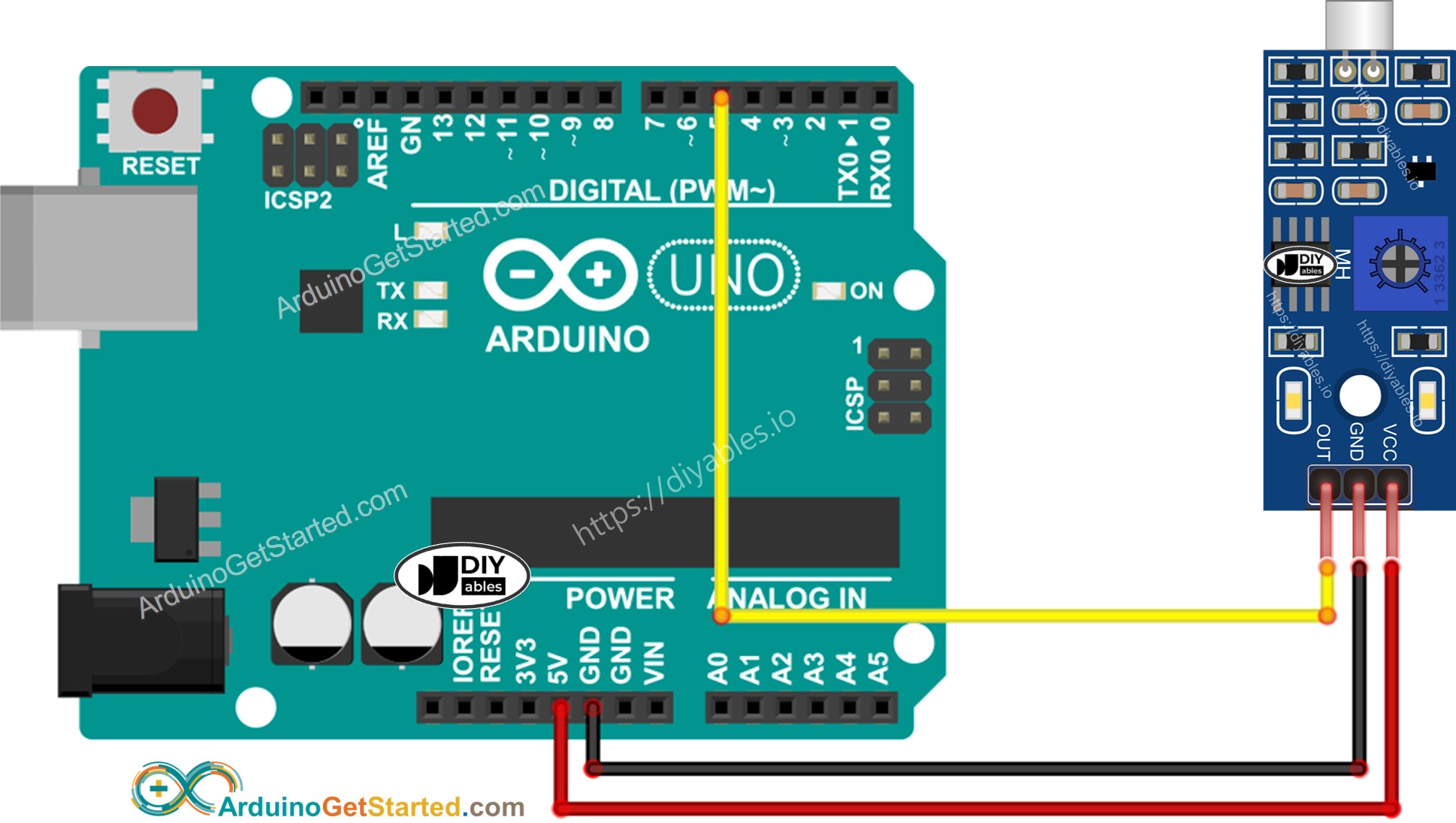 Arduino Sound Sensor Wiring Diagram