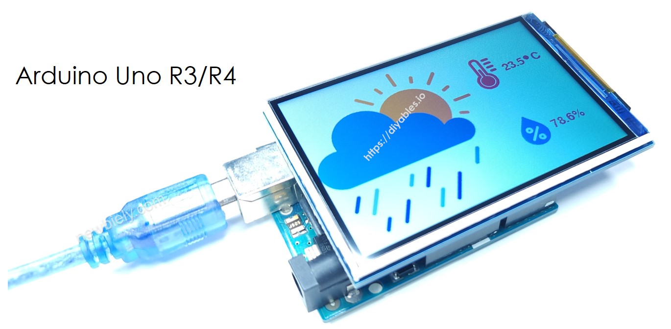 Arduino UNO R4 display multiple images on TFT LCD display
