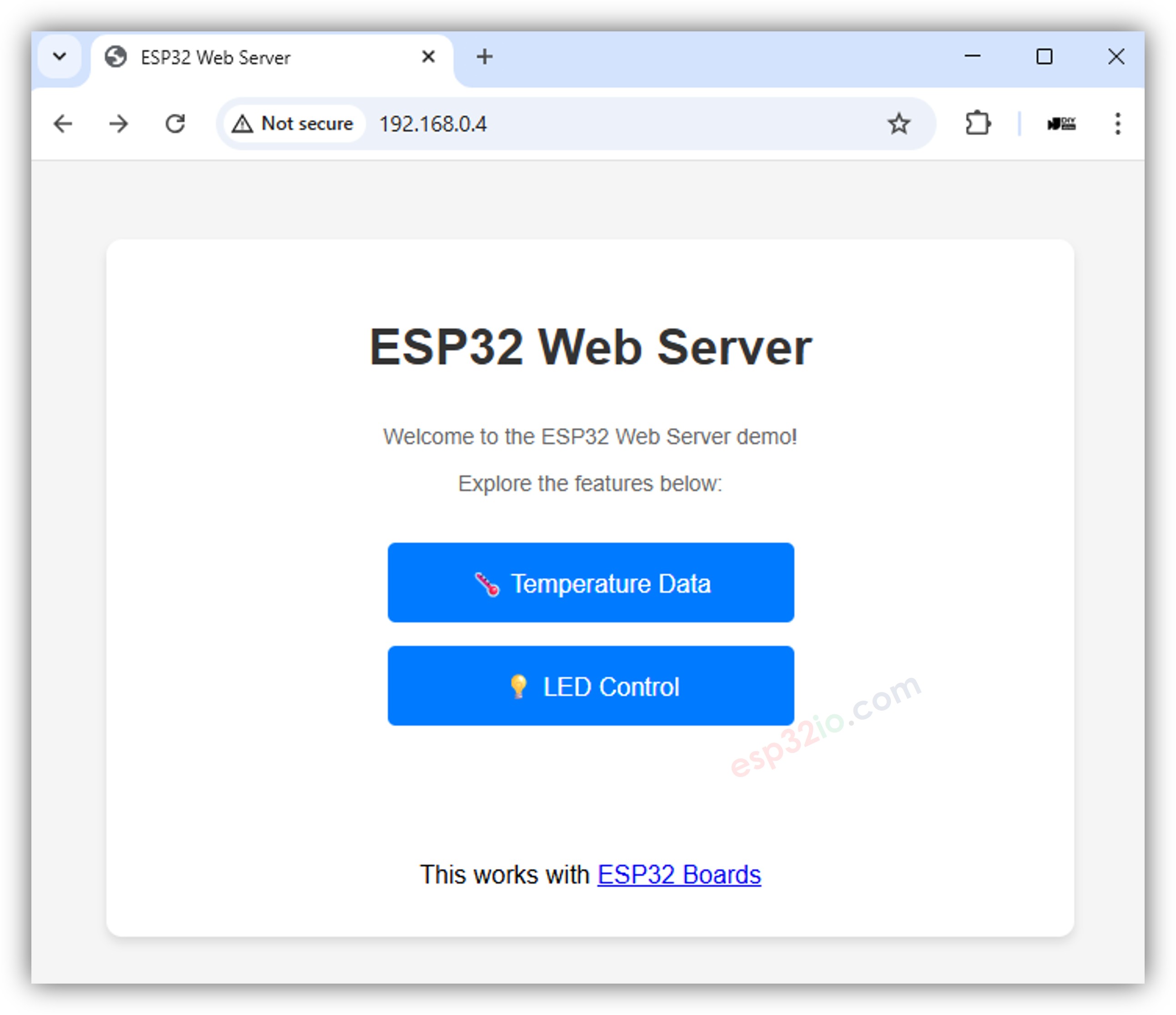 ESP32 Web Server