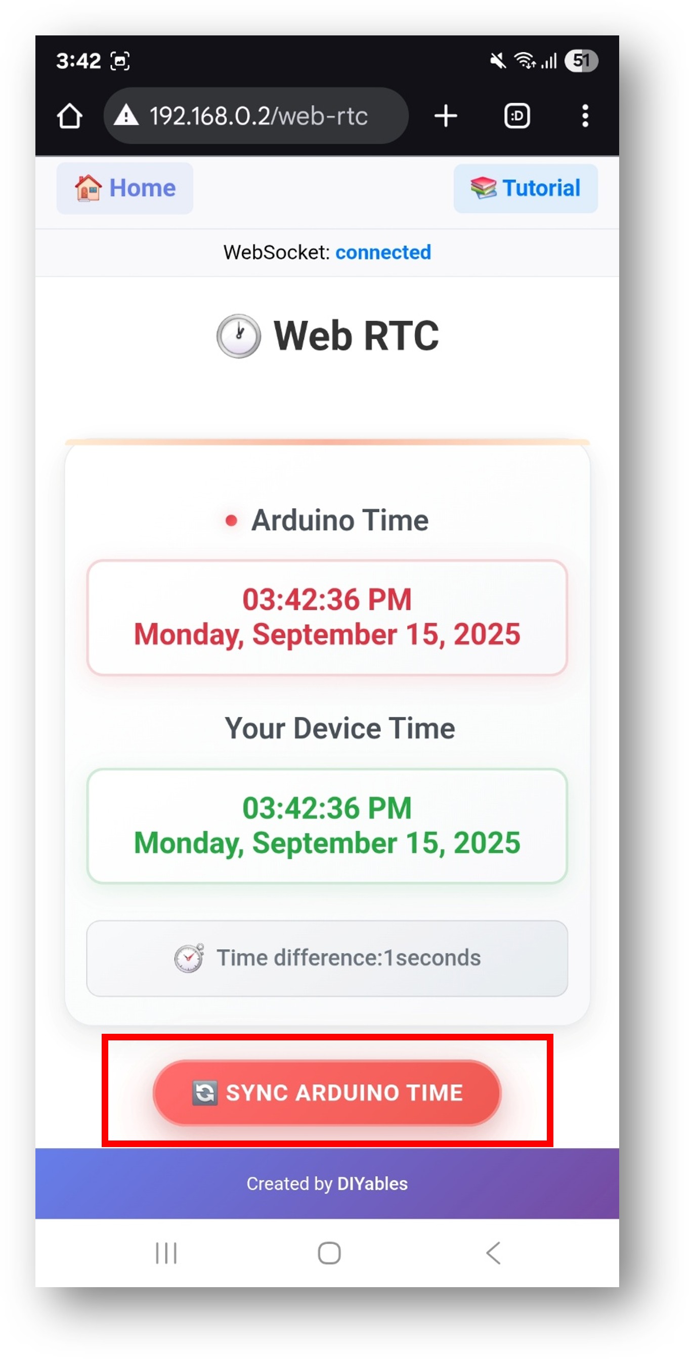 ESP32 DIYables WebApp Web RTC app