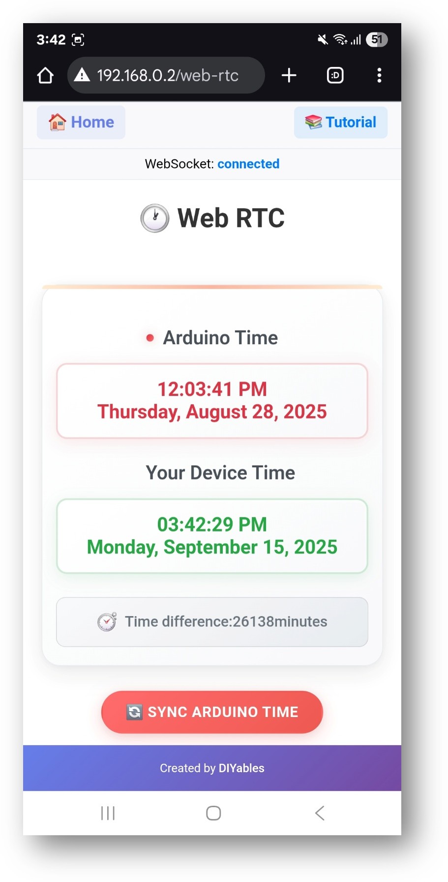 ESP32 DIYables WebApp Web RTC app