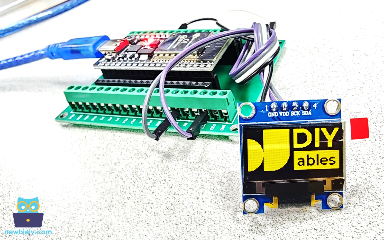 ESP32 afbeelding weergeven op OLED