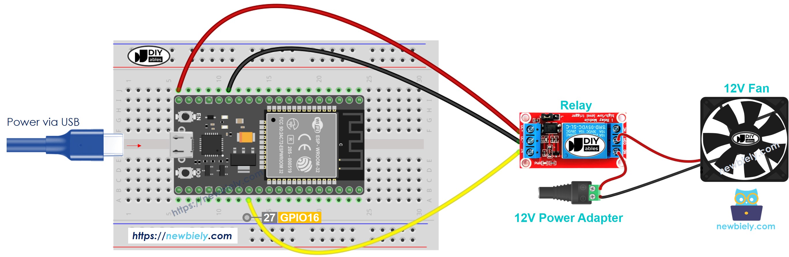 ESP32 Fan Wiring Diagram