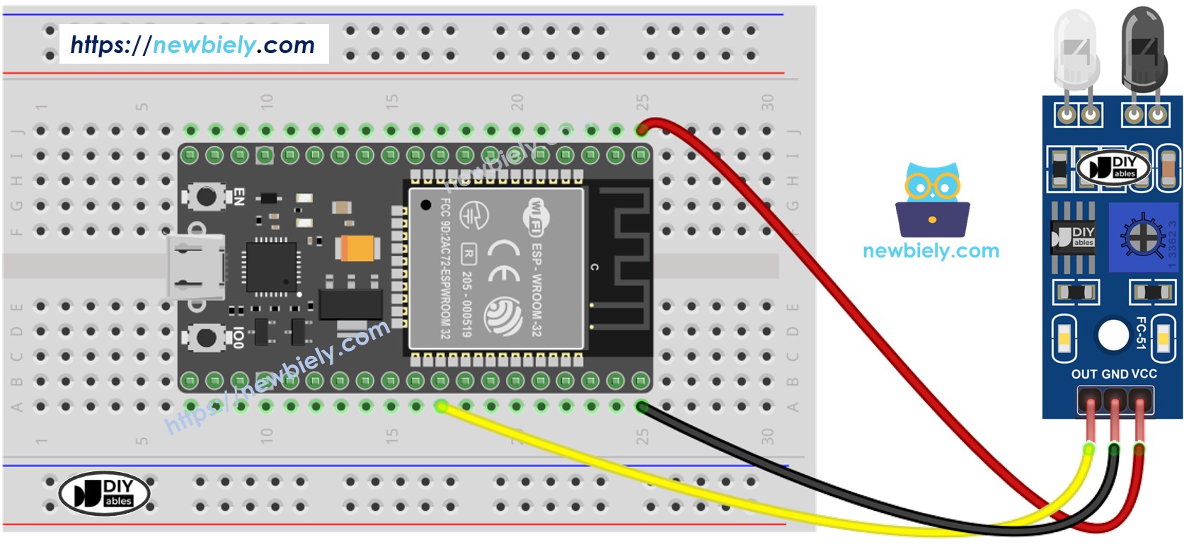 ESP32 Obstakel detectiesensor