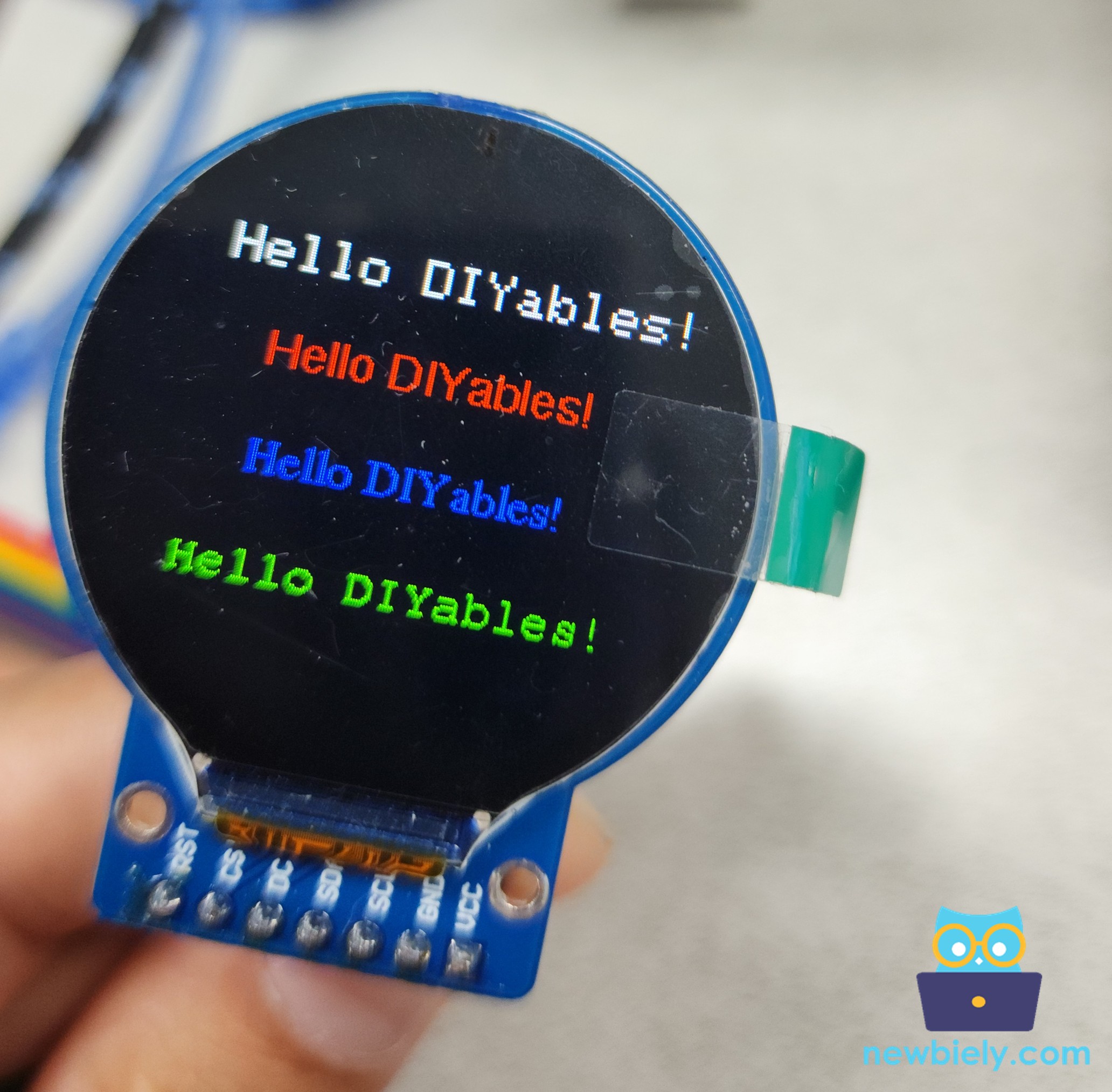 ESP32 Round Circular TFT LCD Display Screen External Font