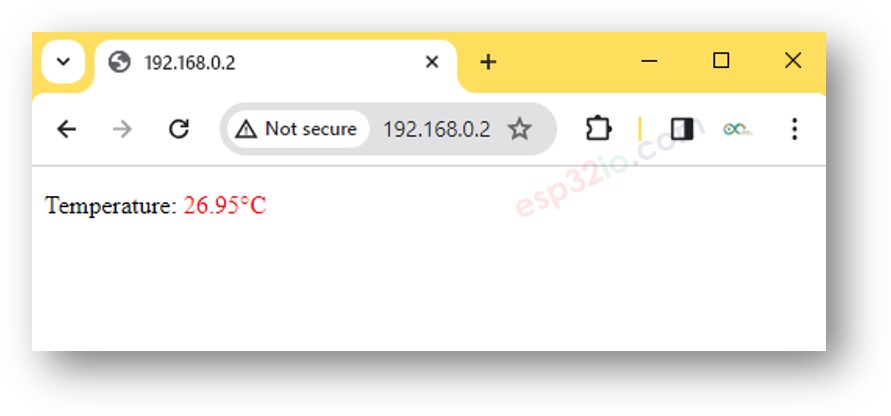 ESP32 temperatuur webserver