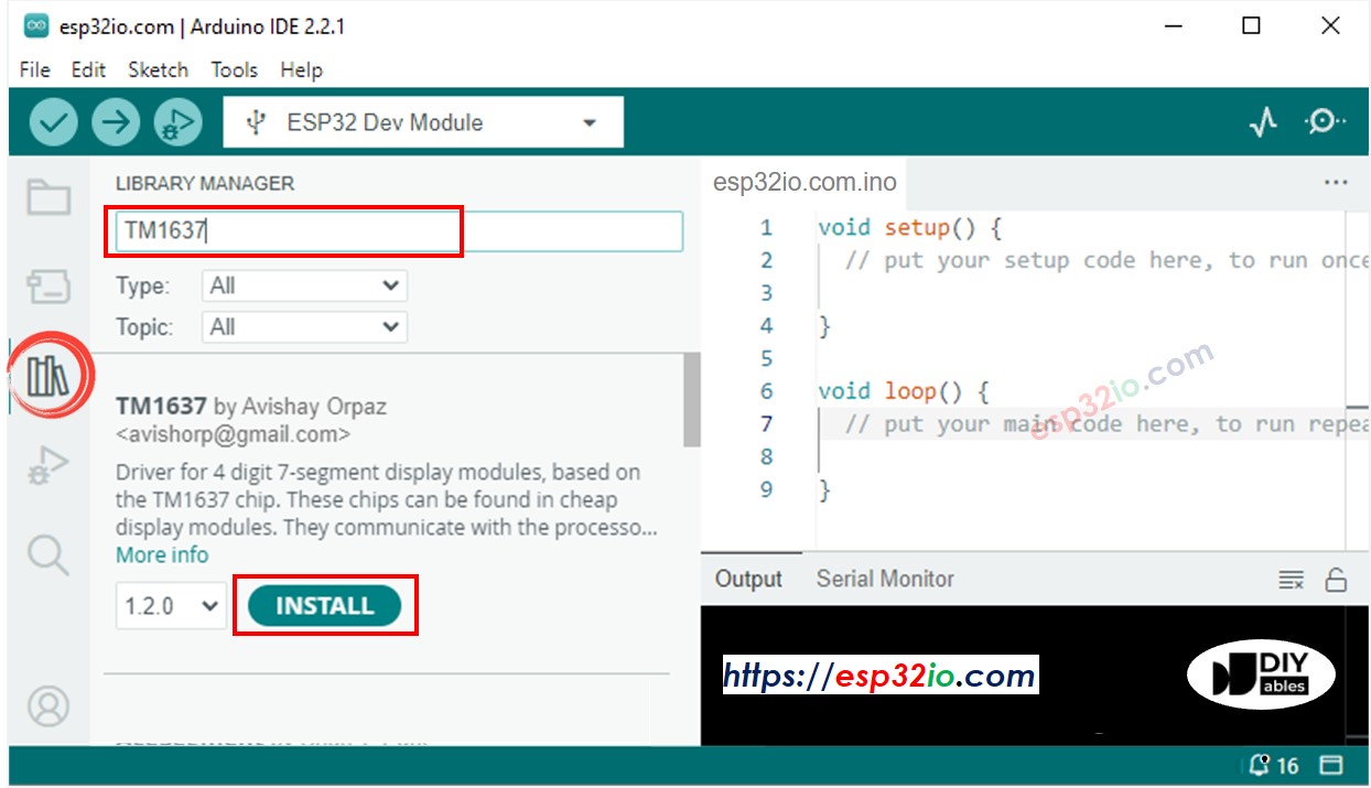 Arduino TM1637 4-cijfer 7-segment display bibliotheek