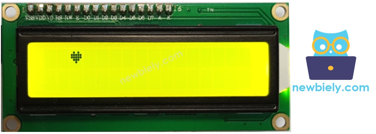 LCD aangepast karakter