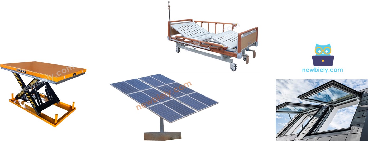 Lineaire actuator uitschuiven/intrekken