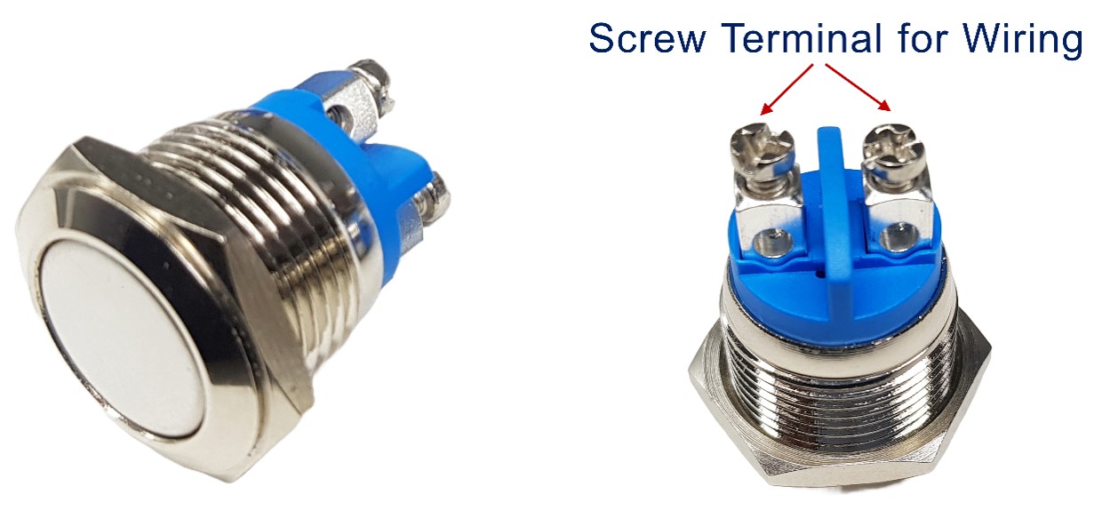 tweepins drukknop pinout